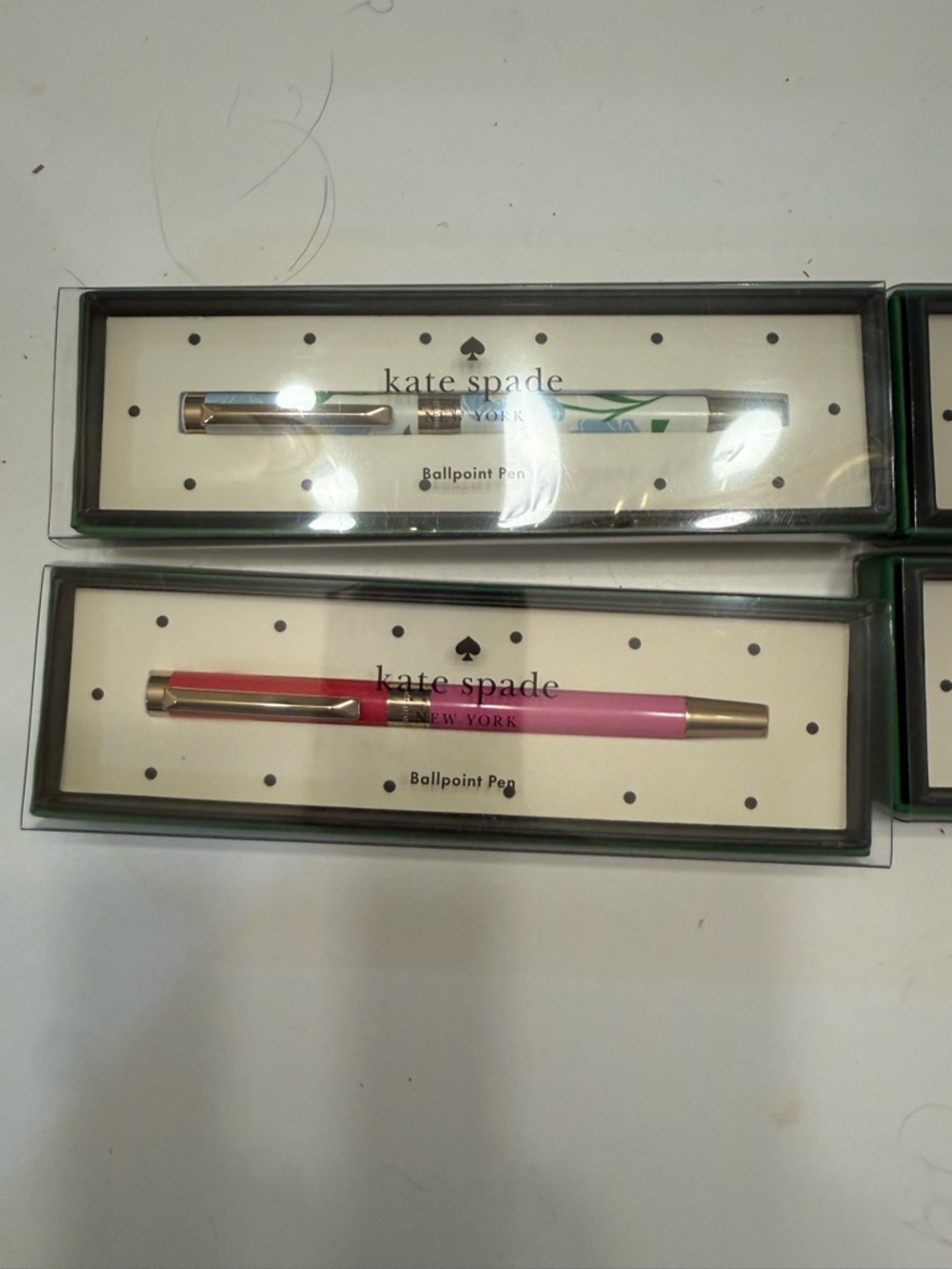 kate spade Red & Pink Colorblock Ballpoint Pen